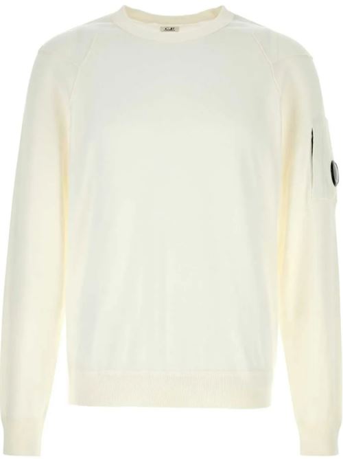 CREW NECK C.P.COMPANY | 18CMKN026A004037A103 - GAUZE WHITE